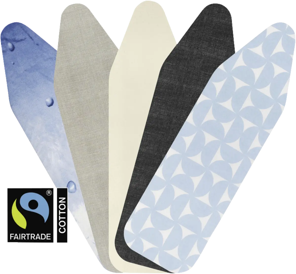 Strijkplankhoes C, 124x45cm 2mm schuim Neutral Mixed