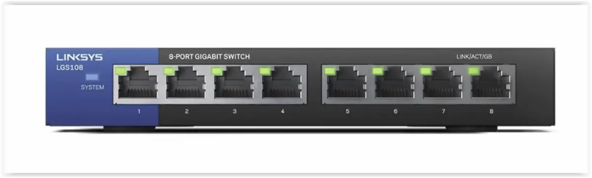 LGS108 8-poorts Gigabit Switch