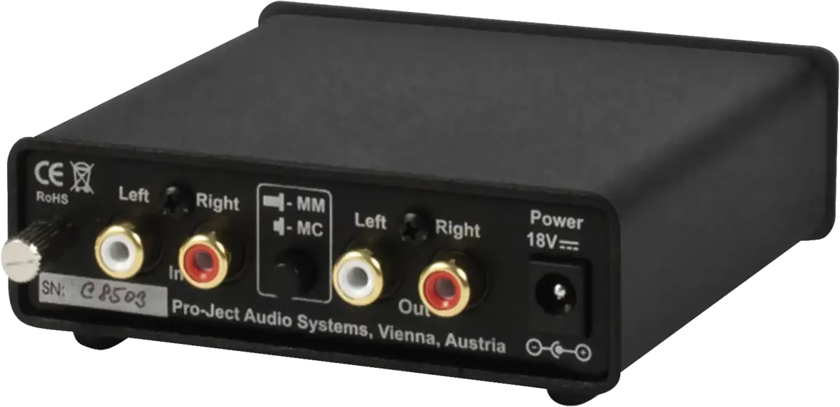 Phono Box DC Voorversterker MM/MC