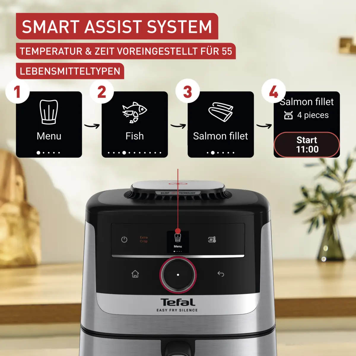 EY572D EASY FRY SMART & SILENCE 5L