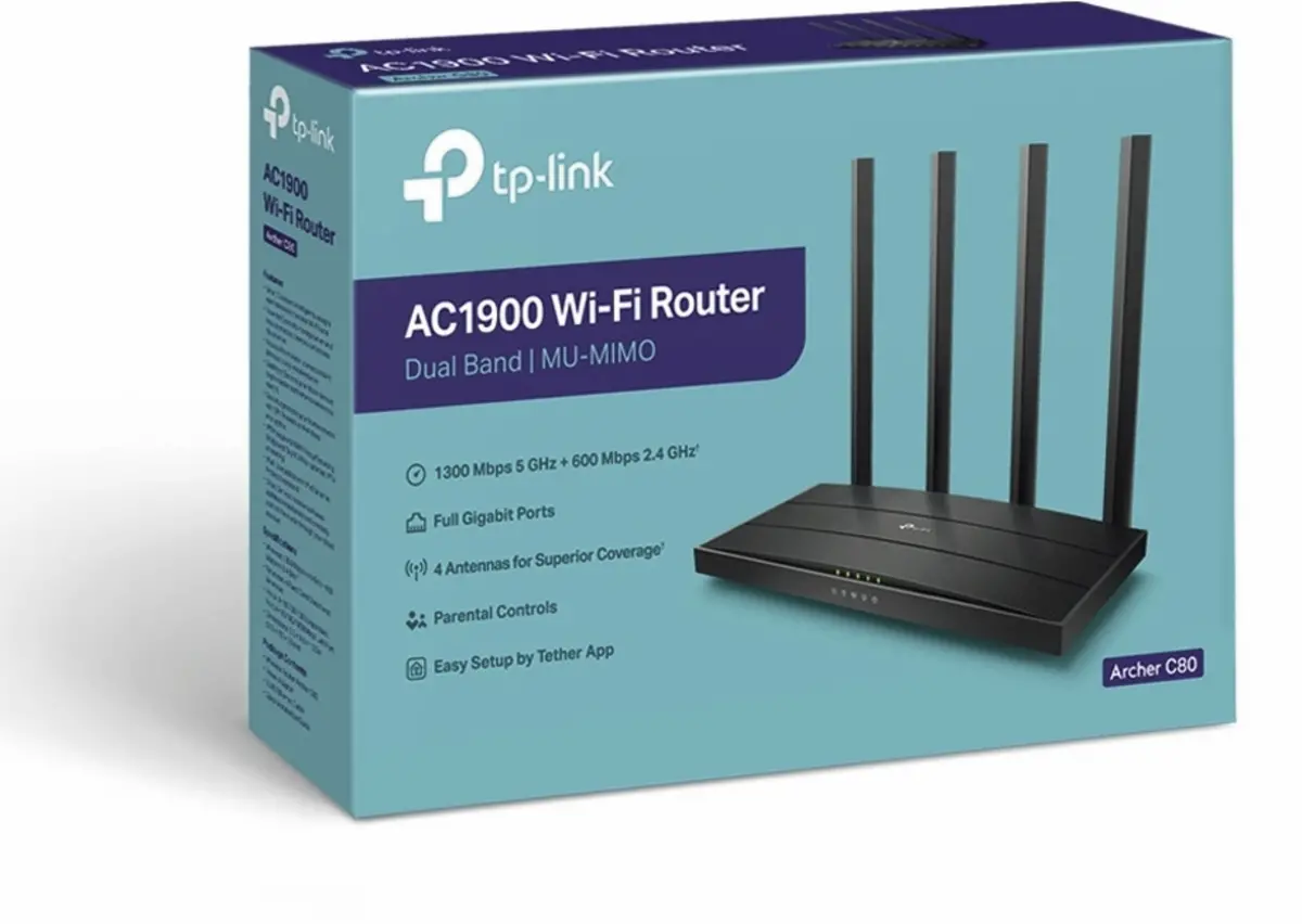 Archer C80 AC1900 Draadloze MU-MIMO Wifi-router