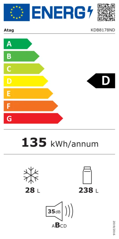 ATAG KDB8178ND energielabel