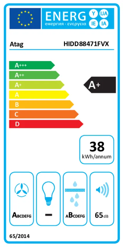 ATAG HIDD88471FVX energielabel