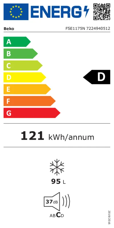 Beko FSE1175N energielabel