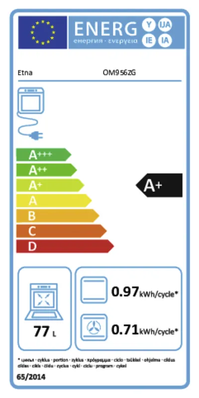Etna OP956ZG energielabel