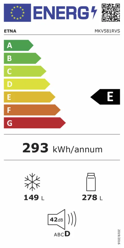 Etna MKV581RVS energielabel