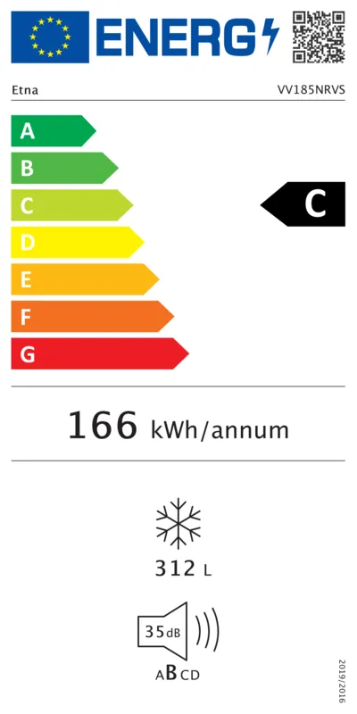 Etna VV185NRVS energielabel