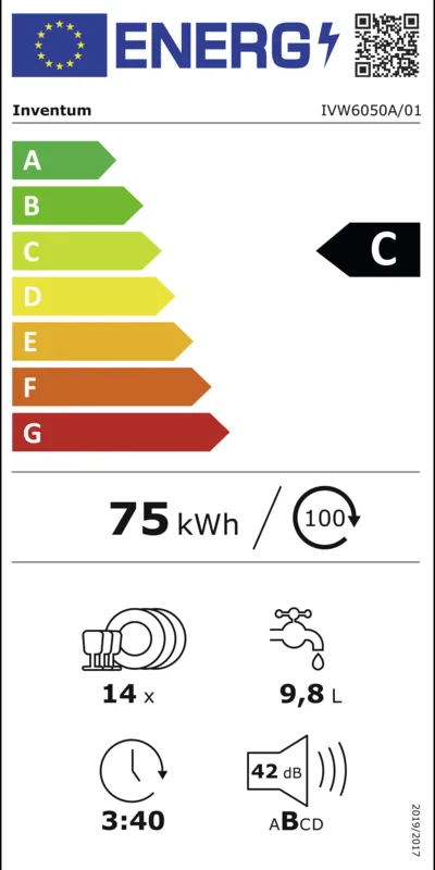 Inventum IVW6050A energielabel