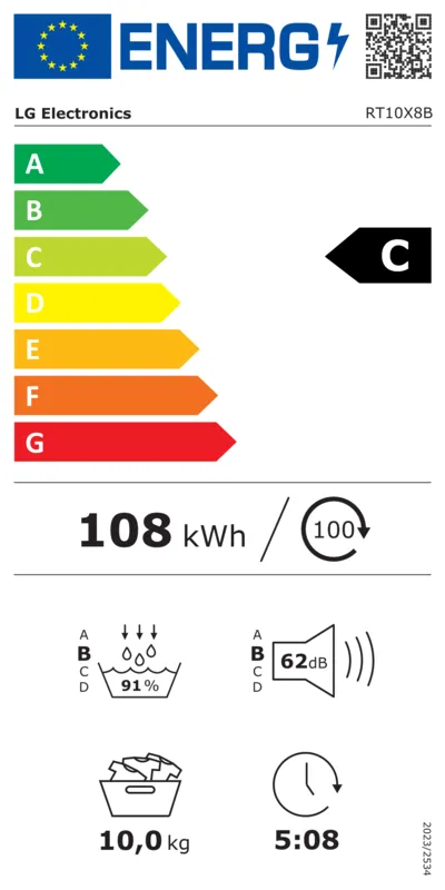 LG RT10X8B energielabel