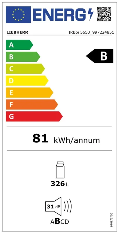 Liebherr IRBbi 5650-20 energielabel
