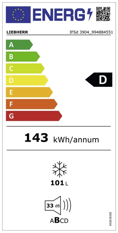 Liebherr IFSd 3904-22 energielabel