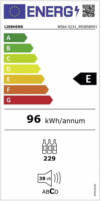 Liebherr WSbli 5231-20 energielabel