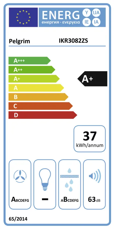 Pelgrim IKR3082ZS energielabel
