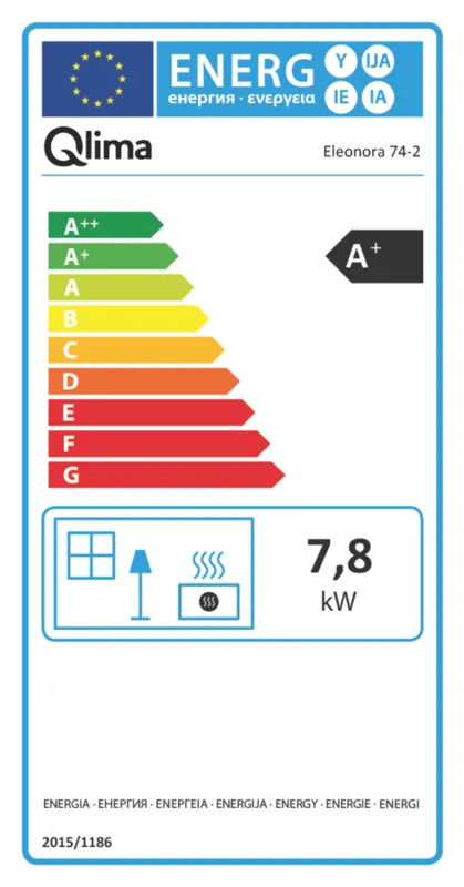 Qlima Eleonora 74 S-line energielabel