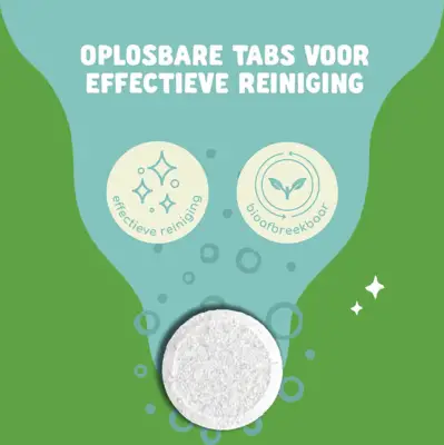 Ezee Tabs Vaatwasserreiniger-Ontvetter, 2 tabs - 40g