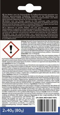 AntiCalc EspressoMachines (2x40g)