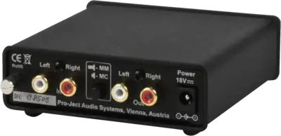 Phono Box DC Voorversterker MM/MC
