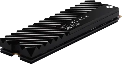 WD BLACK SN750 NVMe SSD 500GB with HEATSINK
