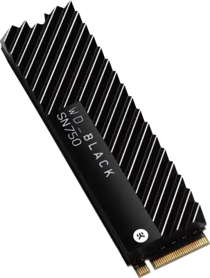 WD BLACK SN750 NVMe SSD 500GB with HEATSINK